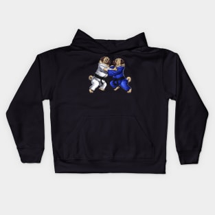 Pugs Jiu-Jitsu Wrestlers Kids Hoodie